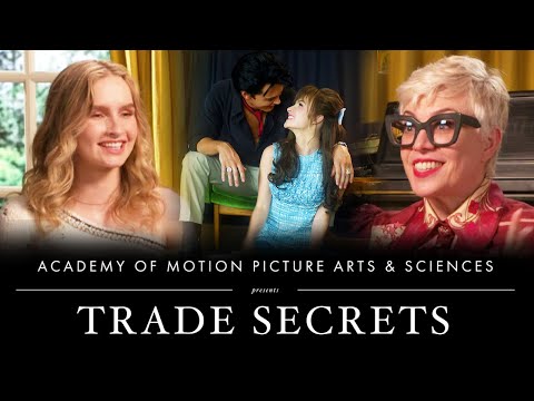 Thumbnail of the video: Olivia DeJonge And Catherine Martin Break Down The Costumes Of 'Elvis' | Trade Secrets