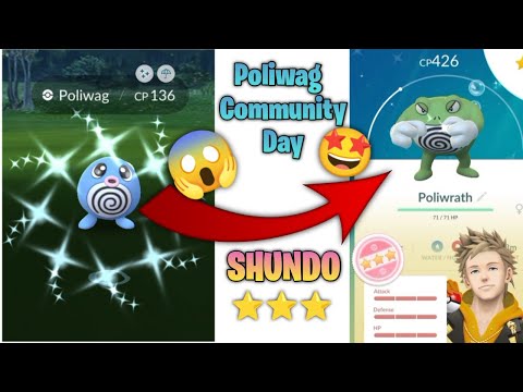Getting lucky with a ✨SHUNDO✨ Poliwag on Community Day!! 😱🤩
