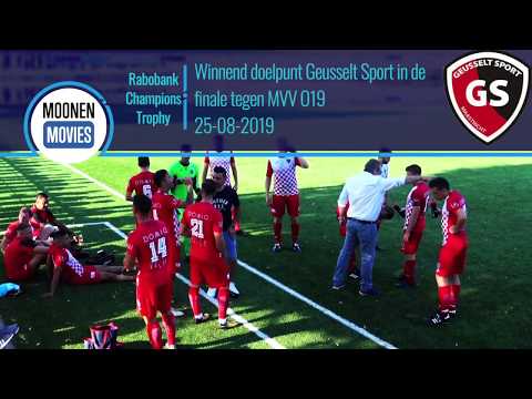 Winnende doelpunt Geusselt Sport tijdens finale van de Maastricht Champions Trophy 2019 25-08-2019