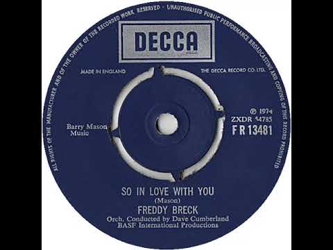 UK New Entry 1974 (79) Freddy Breck - So In Love With You
