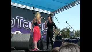 Megan & Liz singing "Old School Love" KIIS Wango Tango Village 2012