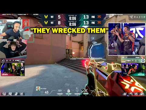 11 Minutes of FNS & Sliggy Reacting to FNATIC Dominating Team Vitality with INSANE Plays