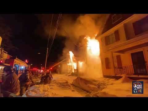 1/24/22-Buffalo FD 3 Alarm Fire at 99 Brinkman Avenue