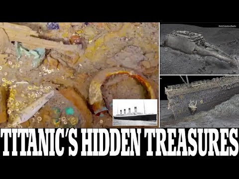 The Titanic wreckage reveals lost gold necklace made from a megalodon tooth : Lost gold necklace