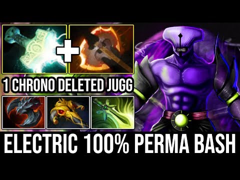 OMG Battlefury Faceless Void Electric 100% Perma Bash 1 Chronosphere Deleted Juggernaut 20Kills DotA