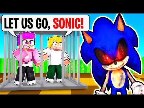 Can We Escape SONIC'S PRISON In MINECRAFT?! (EVIL SONIC.EXE, SHADOW, TAILS & KNUCKLES vs. LANKYBOX!)