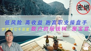 低风险 高收益 跑赢职业操盘手 梦里寻它千百度 散户的摇钱树  聚宝盆   恒生科技 中概互联