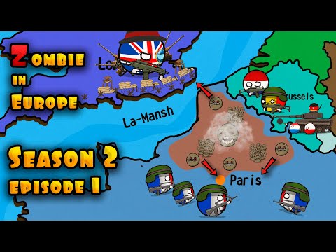 Zombies in Europe - Episodes 1. Season 2 ( Countryballs )
