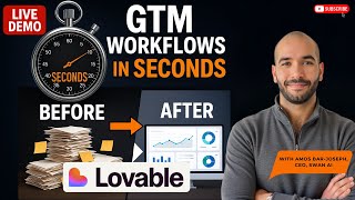 LIVE DEMO: Building Lovable for GTM-agentic workflows in seconds