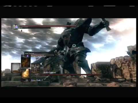Dark Souls iron golem boss fight ng++