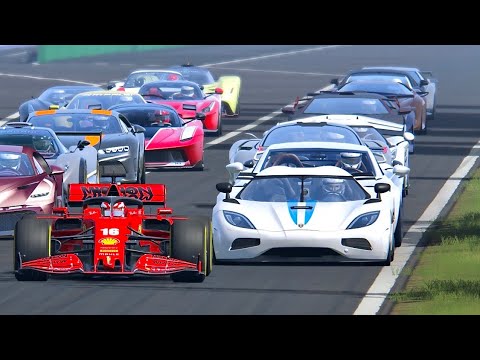 Ferrari F1 2020 vs Hypercars - Monza