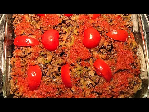 Patlıcan Musakka. Ahıskalı Gelinler