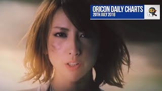 TOP 5 Oricon Daily Charts (20th July 2016)