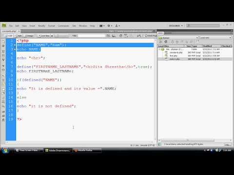 How To Make Constants Data Variable In Php Php Tutorials Php Programming