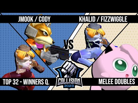Collision 2023 Melee Doubles - Jmook/Cody Schwab(Red) VS Khalid/Fizzwiggle(Green) - Winners Quarters