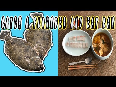 fishing for flounder and EATING it RAW
