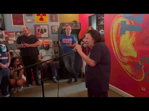 Jan Terri performing "Journey to Mars" live in Chicago at Tone Deaf Records