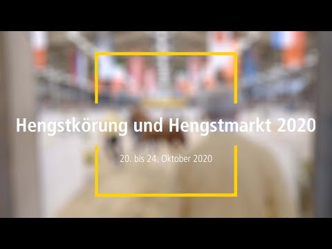 Verden Stallion Licensing and Stallion Sales - October 20 to 24