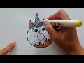 How To Draw A Cute Unicorn Doughnut VERY EASY