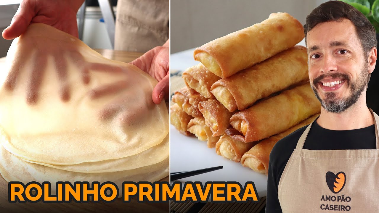 ROLINHO PRIMAVERA - Receita vegana de massa para harumaki ou egg roll