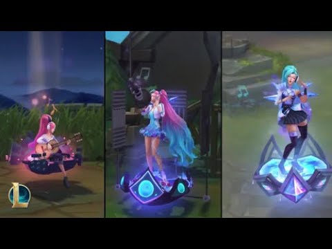 Seraphine & K/DA ALL OUT Skins | Seraphine First Look In Game | League of Legends