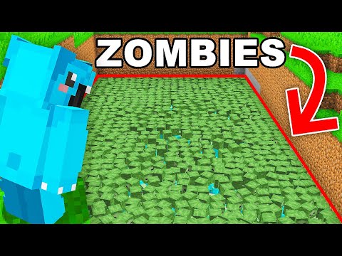 Using 1,029 Zombies to Kill One Minecraft Player...