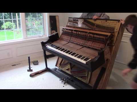 YouTube video about: How to destroy an upright piano?