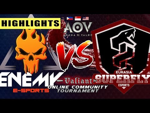 EnemyE-Sports Gods vs. ESF.MAYHEM - Round 1 - Highlights - AOV Online Community Match
