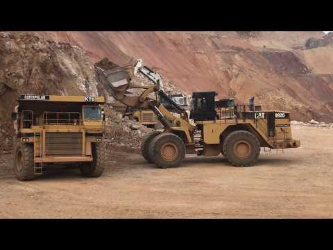 Caterpillar 992G Wheel Loader Loading Cat 777C And Cat 775E Dumpers - Sotiriadis/Labrianidis Mining