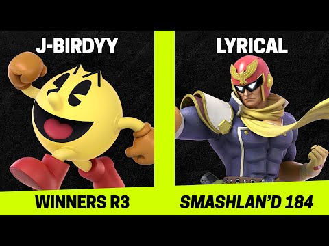 SmashLAN'd 184 Winners R3 - J-Birdyy (Pac-Man) vs Lyrical (Captain Falcon) - SSBU Tournament
