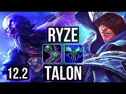 RYZE vs TALON (MID) | 6/0/3, Rank 5 Ryze, Dominating | NA Challenger | 12.2