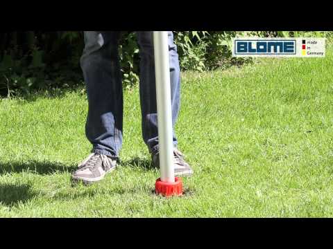 BLOME Duo Fix Set Bodenhülse Bodenschraube Schirmständer Rasendorn Bodendübel BLOME Duo Fix Set Bodenhülse Bodenschraube Schirmständer Rasendorn Bodendübel
