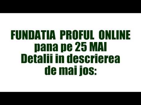 Puteti ajuta redirectionand 2% din impozitul datorat statului spre FUNDATIA PROFUL ONLINE