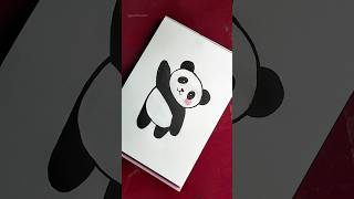 draw cute panda with poster colour #drawing #shorts #viralshorts