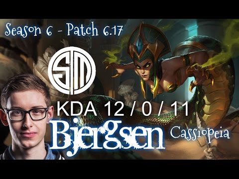 TSM Bjergsen CASSIOPEIA vs TALIYAH Mid - Patch 6.17 KR Ranked | League of Legends