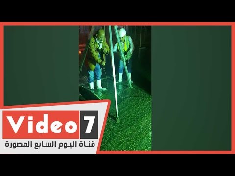 اليوم السابع يحصل على فيديو يرصد قصة بطولة تصدى مطار القاهرة لموجة الطقس السيء