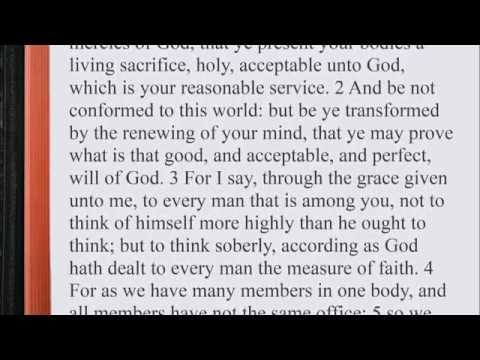 Romans 12:1-21 ♩♫ KJV Scripture Song, Full Chapter