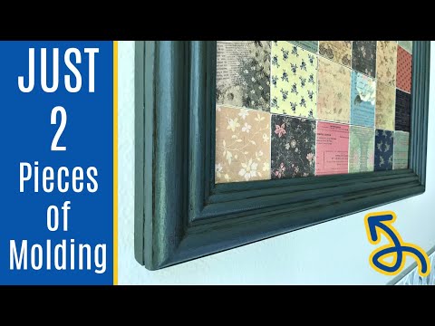 The SUPER EASY Way to Make a Picture Frame - Using Wood Trim Molding!