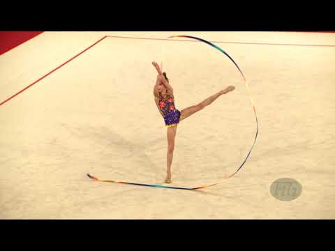 KARBANOV Helene (FRA) - 2019 Rhythmic Junior Worlds, Moscow (RUS) - Qualifications Ribbon