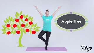 Apple Tree (Tree Pose) | Kids Yoga, Music and Mindfulness with Yo Re Mi