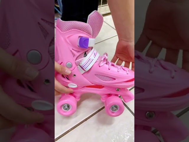 Vídeo relacionado con OLYSPM Patines 4 Ruedas niña con Corazones de Ensueño y Ruedas Luminosas,4 Tallas Ajustables,Patines niña para Principiantes, Regalo Cumpleaños Navidad(Violet,S)