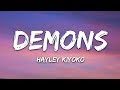Hayley Kiyoko - Demons (Lyrics)