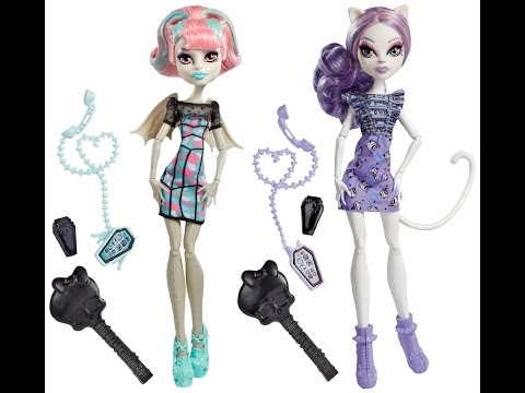 Monster High Ghoul Chat Rochelle Goyle & Catrine DeMew обзор на русском