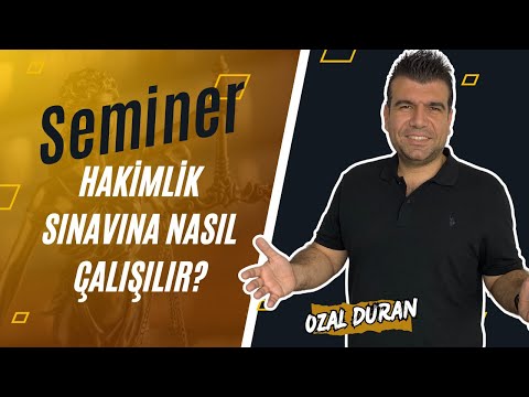 Hakimlik Sınavına Nasıl Çalışılır Semineri 2022