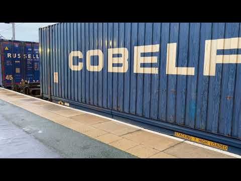 DRS 88004 “Pandora” working 4S45 from Daventry to Mossend Down Yard through Platform 12 at Crewe
