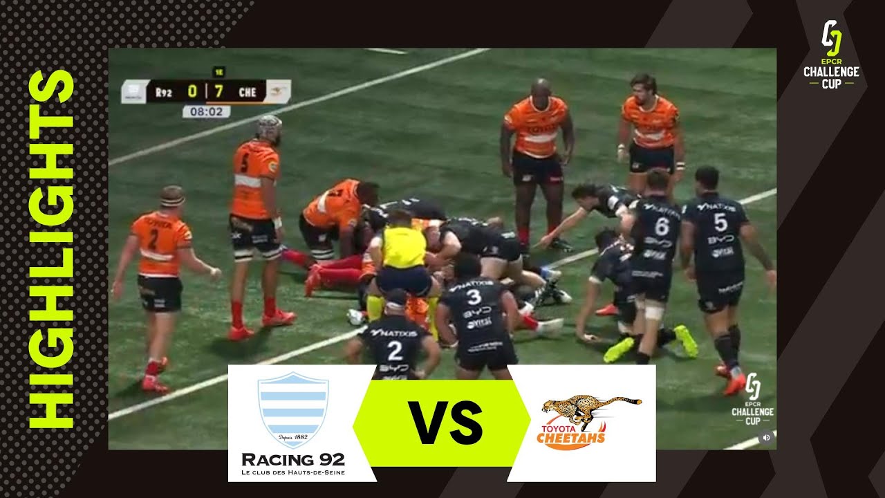 Extended Highlights - Racing 92 v Toyota Cheetahs | EPCR Challenge Cup 2025/26