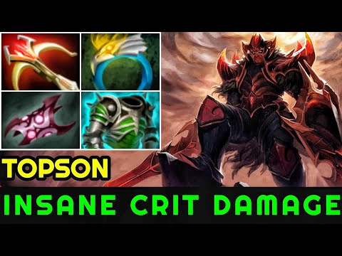 Topson [Dragon Knight] Monster Unleashed Insane Crit Damage Super Mid 7.23 Dota 2