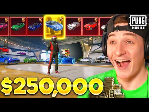 MAXED $250,000 PORSCHE MASTERPIECE (7 NEW CARS) - GRAND DEBUT - PUBG MOBILE
