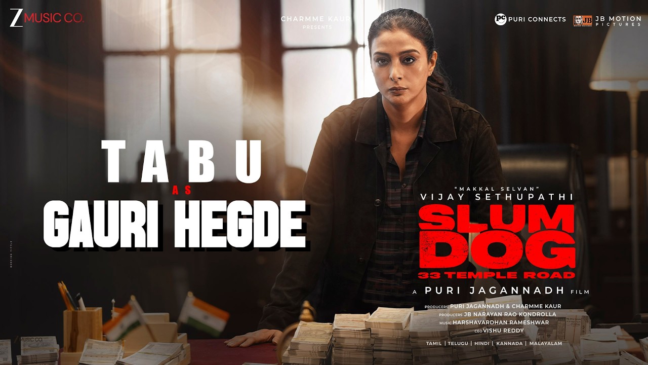 TABU as GAURI HEGDE - Glimpse (Hindi) | SlumDog - 33 Temple Road | Vijay Sethupathi | Puri Jagannadh