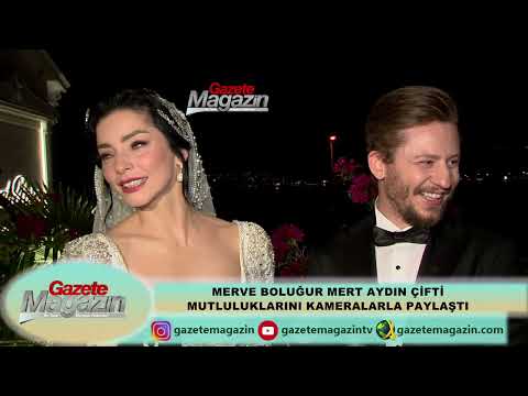 TAZE ÇİFT MERVE BOLUĞUR VE MERT AYDIN KAMERA KARŞISINDA